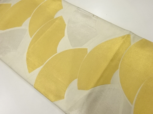 アンティーク　地紙模様織出し袋帯（材料）